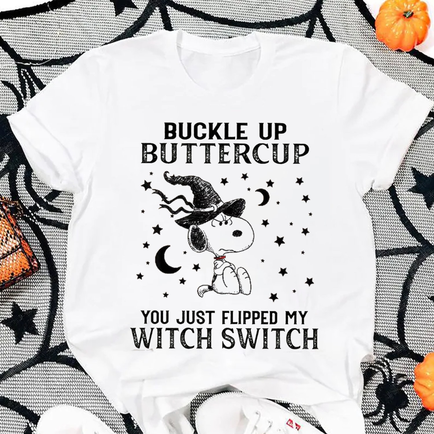Snoopy Buckle Up Buttercup You Just Flipped My Witch Switch Halloween Shirt Snoopy Buckle Up Buttercup You Just Flipped My Witch Switch Halloween Shirt