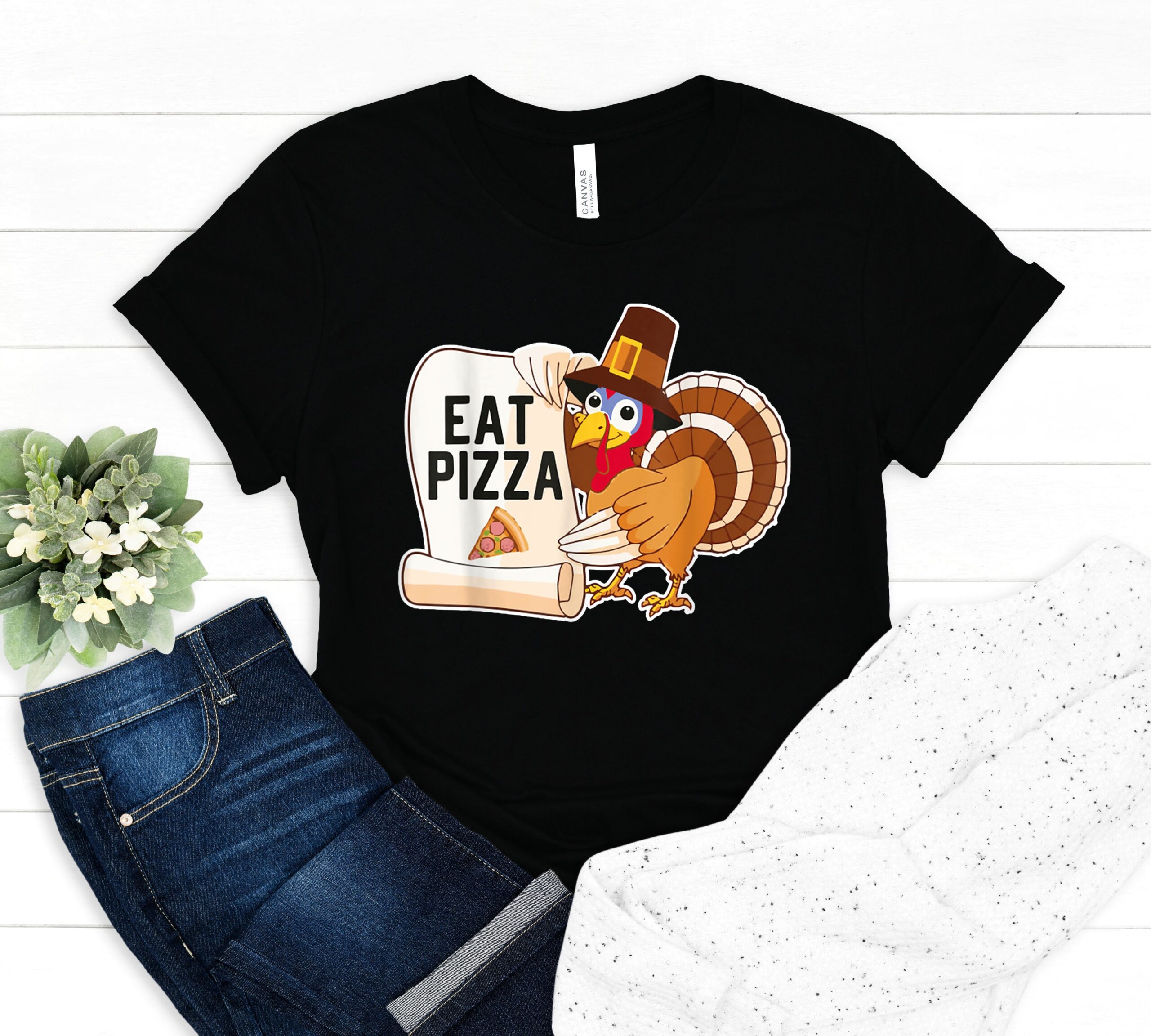 Eat Pizza Gift Funny Gobble Wobble Happy Thanksgiving First Turkey Day T-Shirt Eat Pizza Gift Funny Gobble Wobble Happy Thanksgiving First Turkey Day T-Shirt
