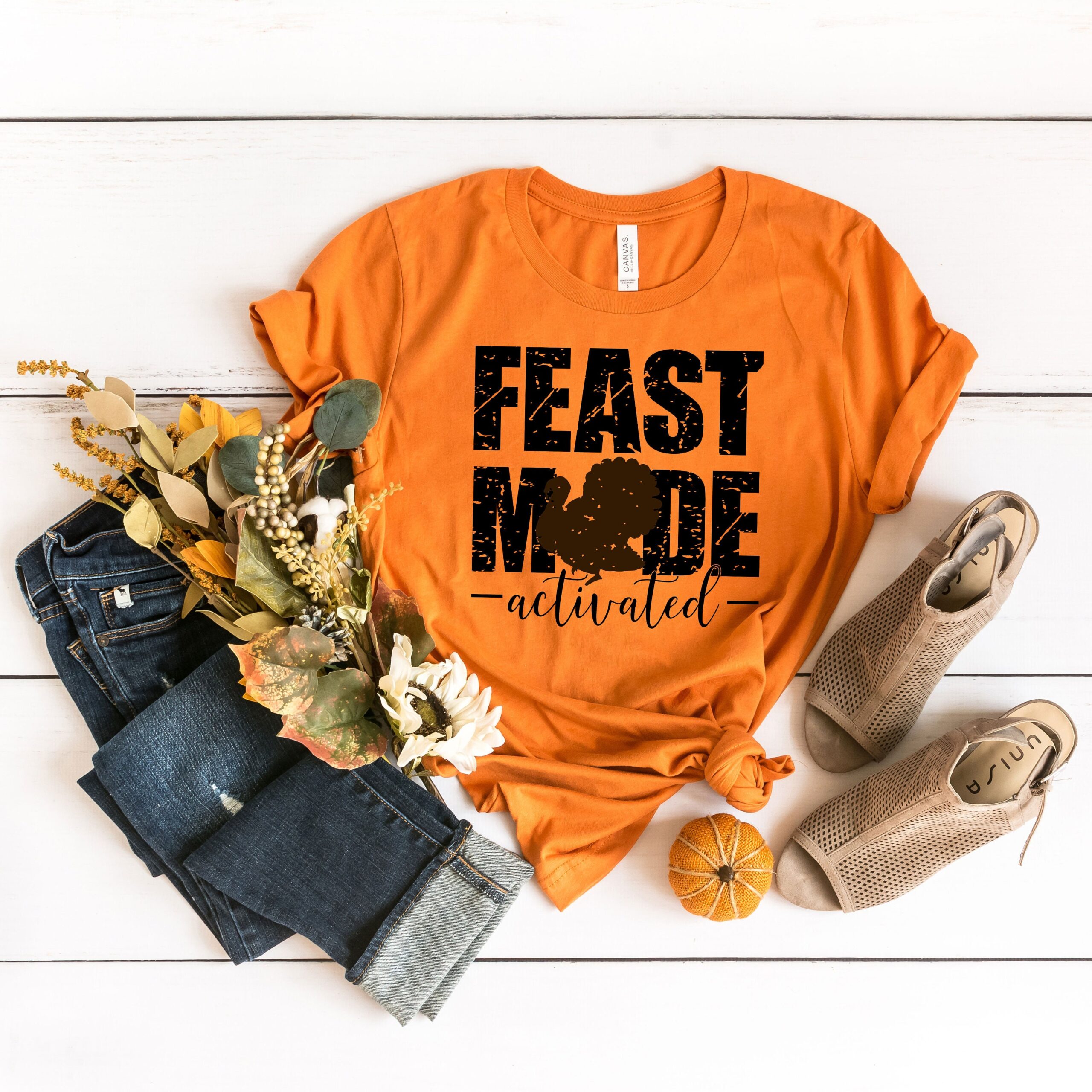 Feast Mode Activated Thanksgiving Turkey T-Shirt Feast Mode Activated Thanksgiving Turkey T-Shirt