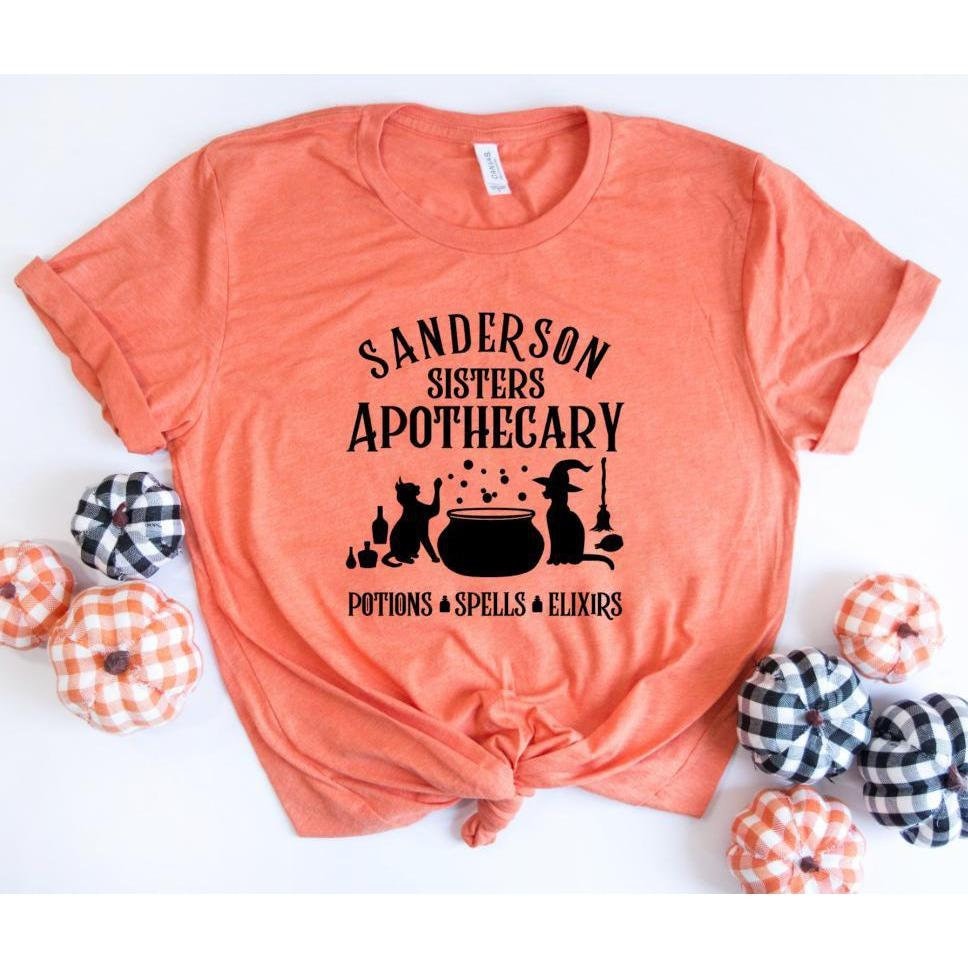 Halloween Cat Shirt Sanderson Sisters Apothecary Oversized Tshirt Comfort Colors Women Halloween Cat Shirt Sanderson Sisters Apothecary Oversized Tshirt Comfort Colors Women