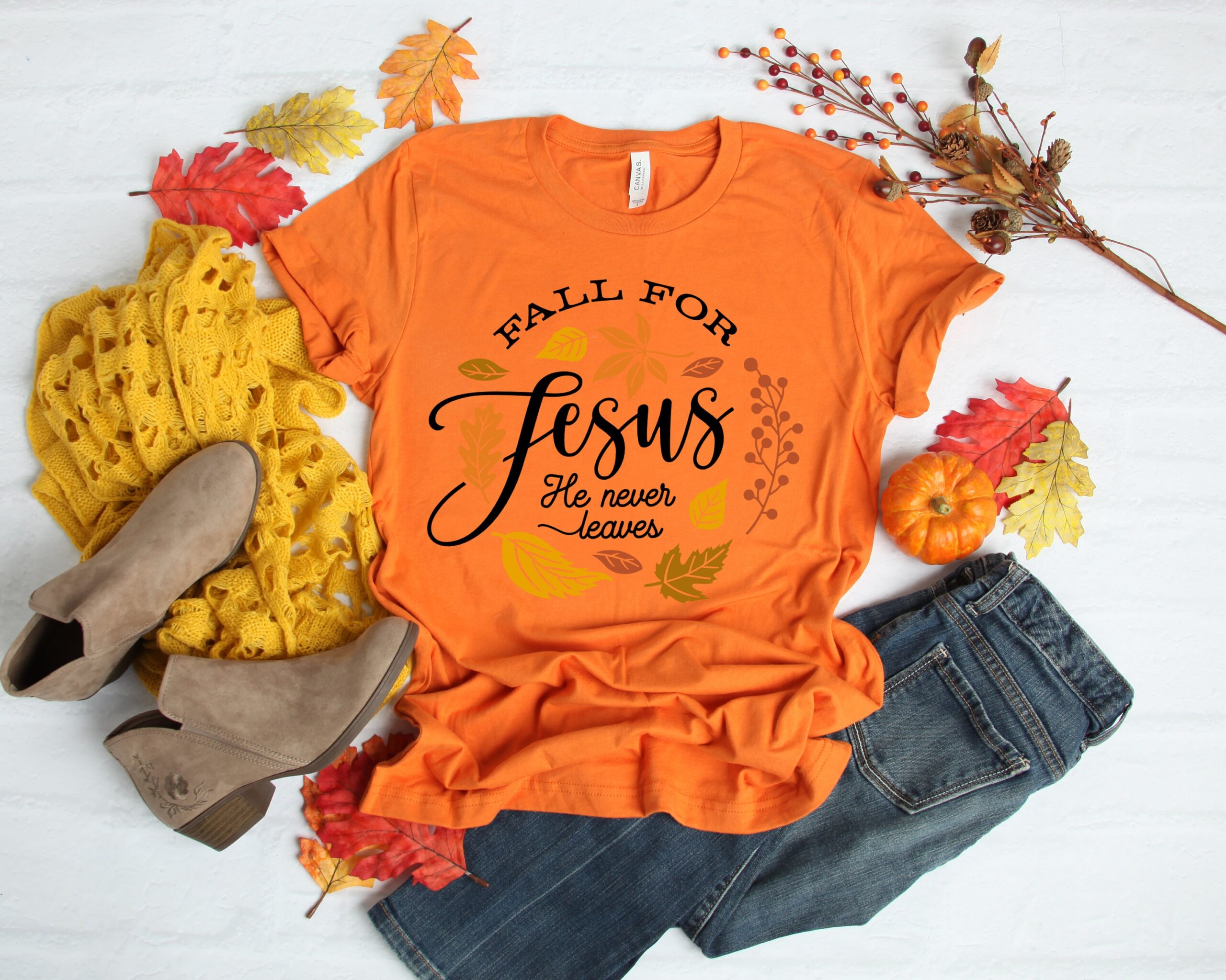 Fall For Jesus He Never Leaves Turkey Thanksgiving Shirt Fall For Jesus He Never Leaves Turkey Thanksgiving Shirt