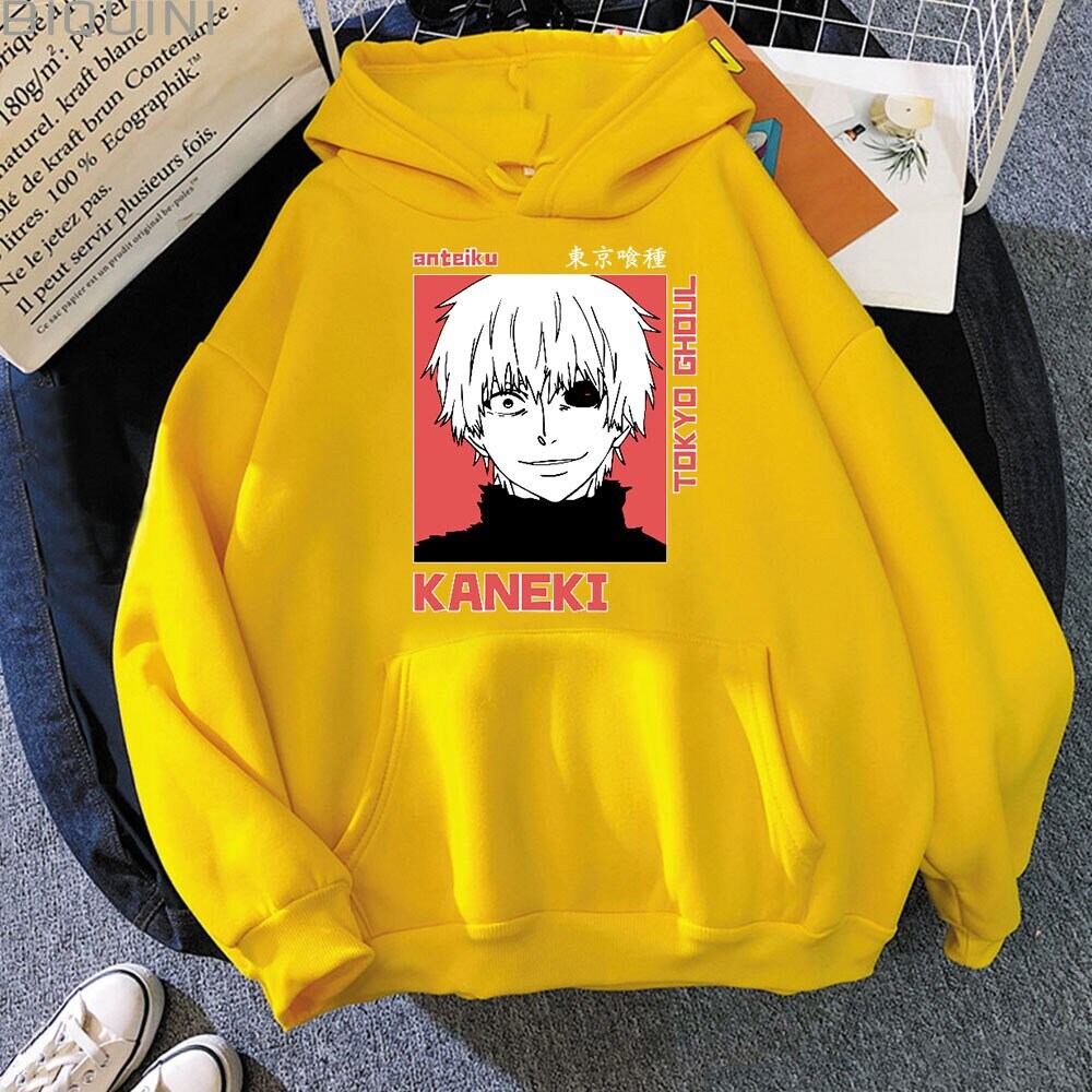 Ken Kaneki Tokyo Ghoul Anime Fanmade Hooded T-Shirt Ken Kaneki Tokyo Ghoul Anime Fanmade Hooded T-Shirt