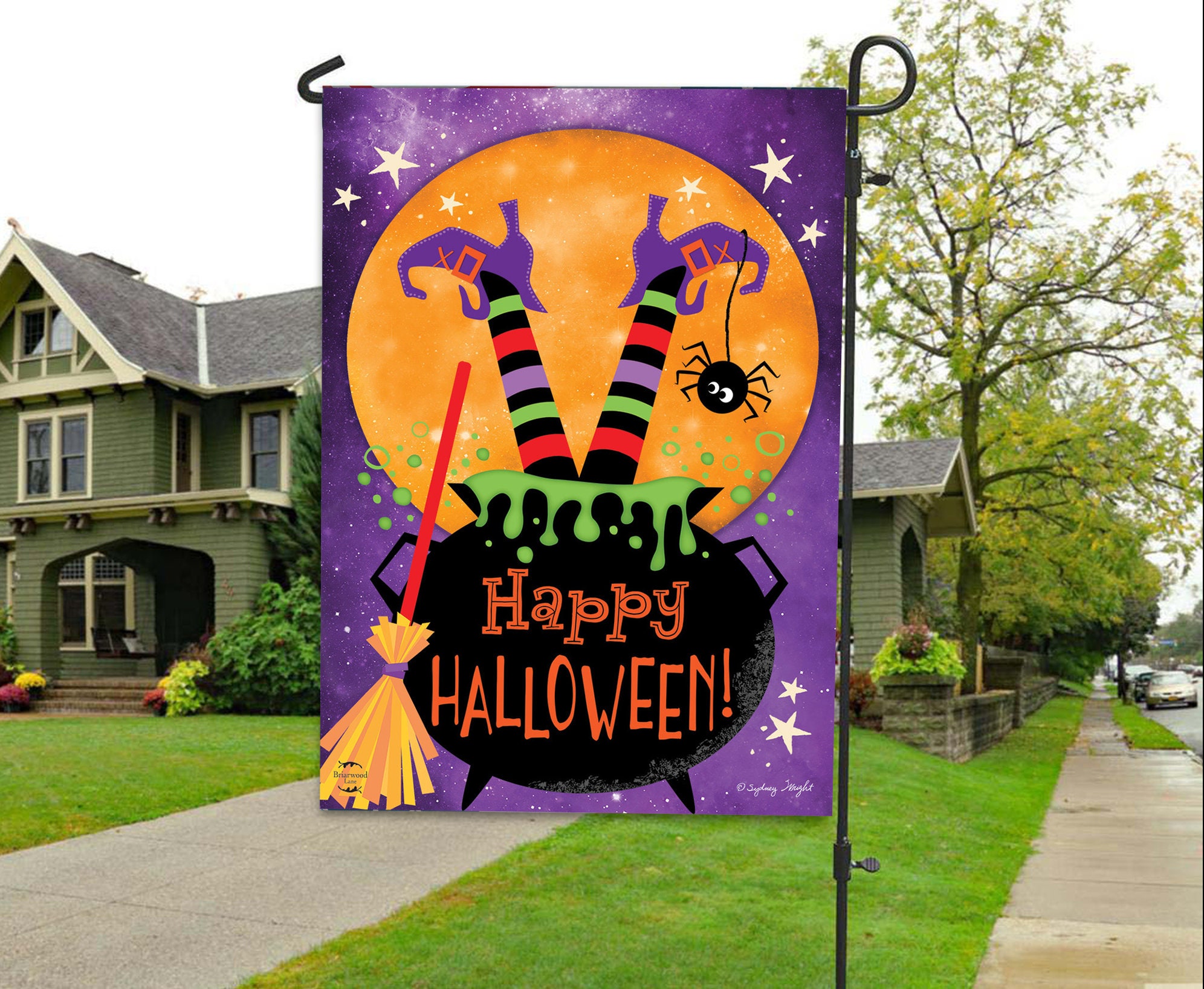 Witch Feet Halloween House Flag Garden Farmhouse Peace Rustic Country Decor Witch Feet Halloween House Flag Garden Farmhouse Peace Rustic Country Decor