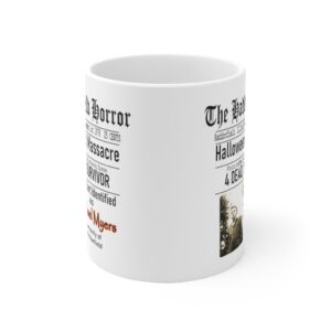 The Haddonfield Horror Halloween Night Massacre Michael Myers 4 Dead 1 Survivor, Halloween Horror Movie, Horror Mug, Horror Gift Coffee Mug