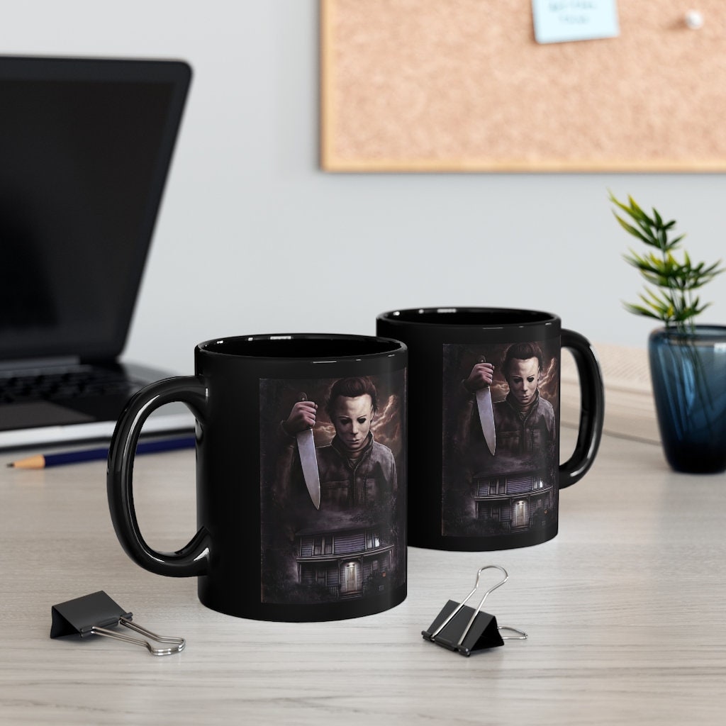 Michael Myers Halloween Night Massacre Dr. Loomis Laurie Horror Movie Mug Gift Coffee Michael Myers Halloween Night Massacre Dr. Loomis Laurie Horror Movie Mug Gift Coffee