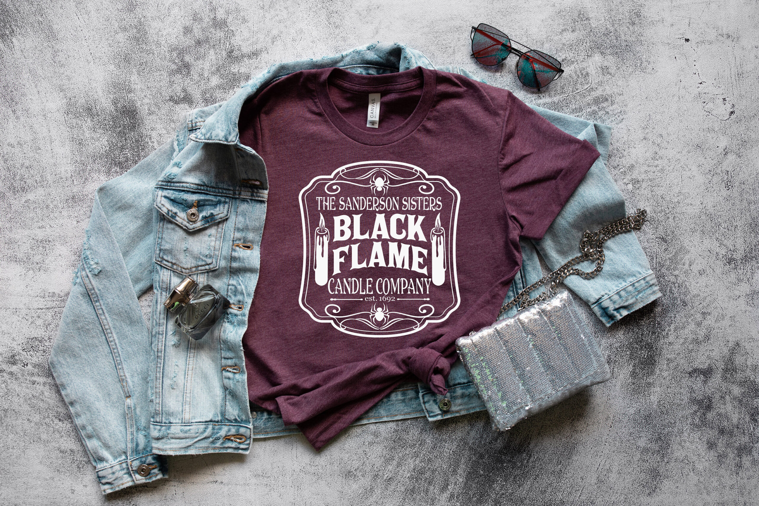 Halloween Sanderson Sisters Black Flame Candle Company Tee Halloween Sanderson Sisters Black Flame Candle Company Tee