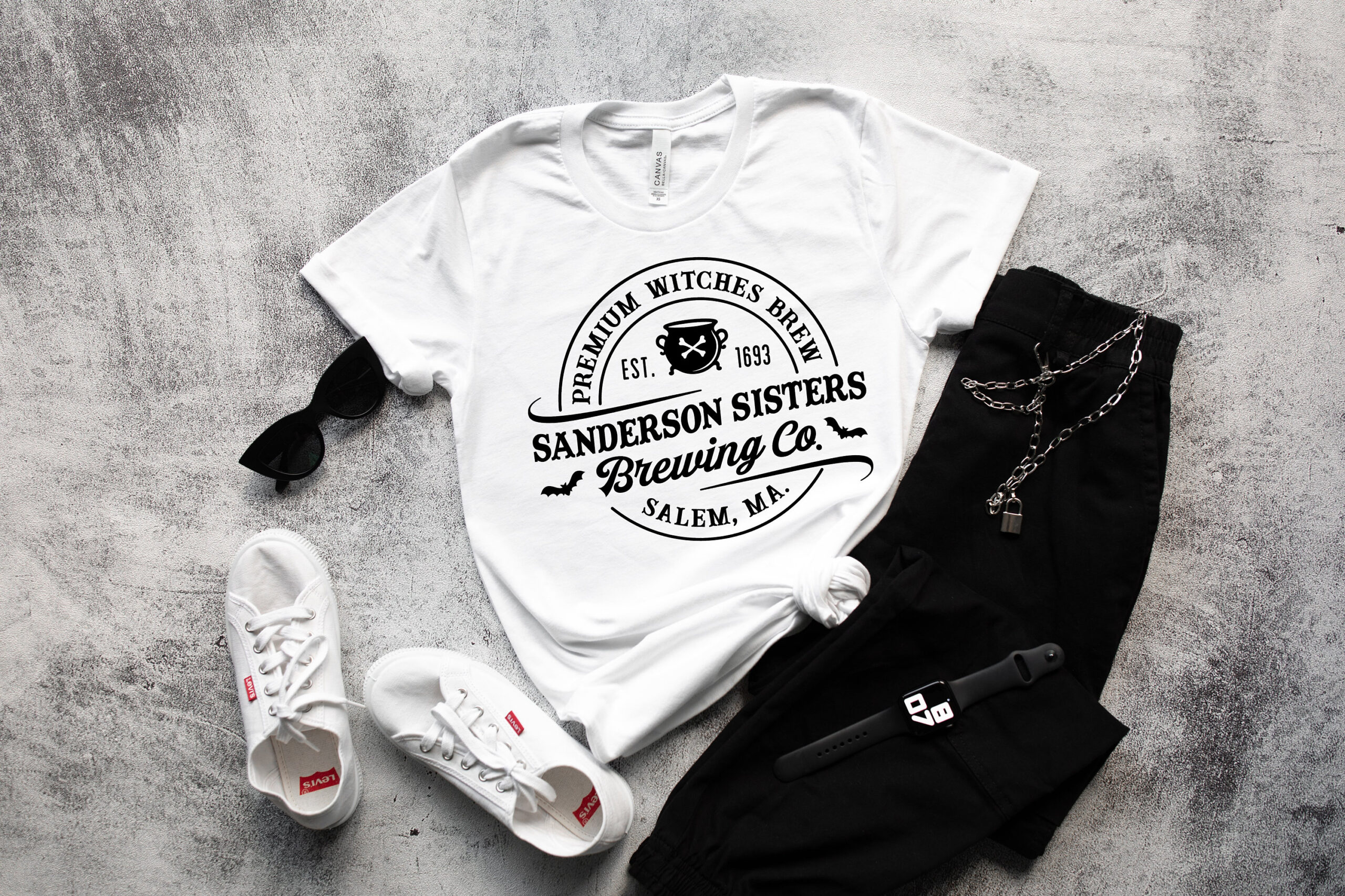 Sanderson Sisters Brewing Co Graphic Tee Hocus Pocus T Shirt Witchcraft Witch Magic Halloween Sanderson Sisters Brewing Co Graphic Tee Hocus Pocus T Shirt Witchcraft Witch Magic Halloween