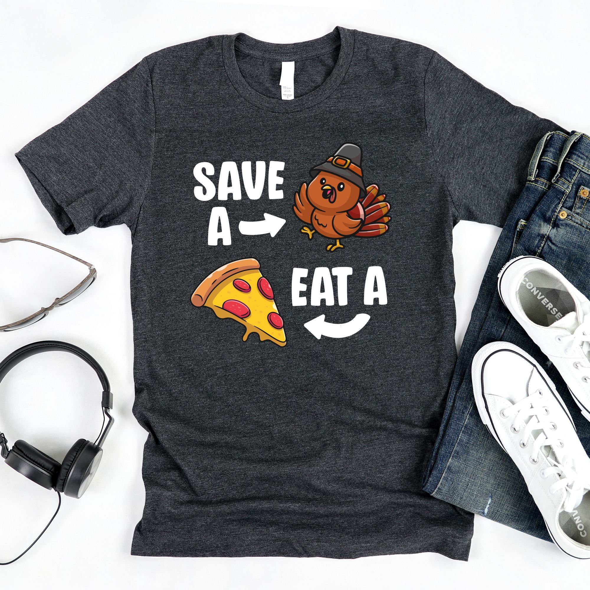 Save A Turkey Eat Pizza Thanksgiving Day Shirt Save A Turkey Eat Pizza Thanksgiving Day Shirt