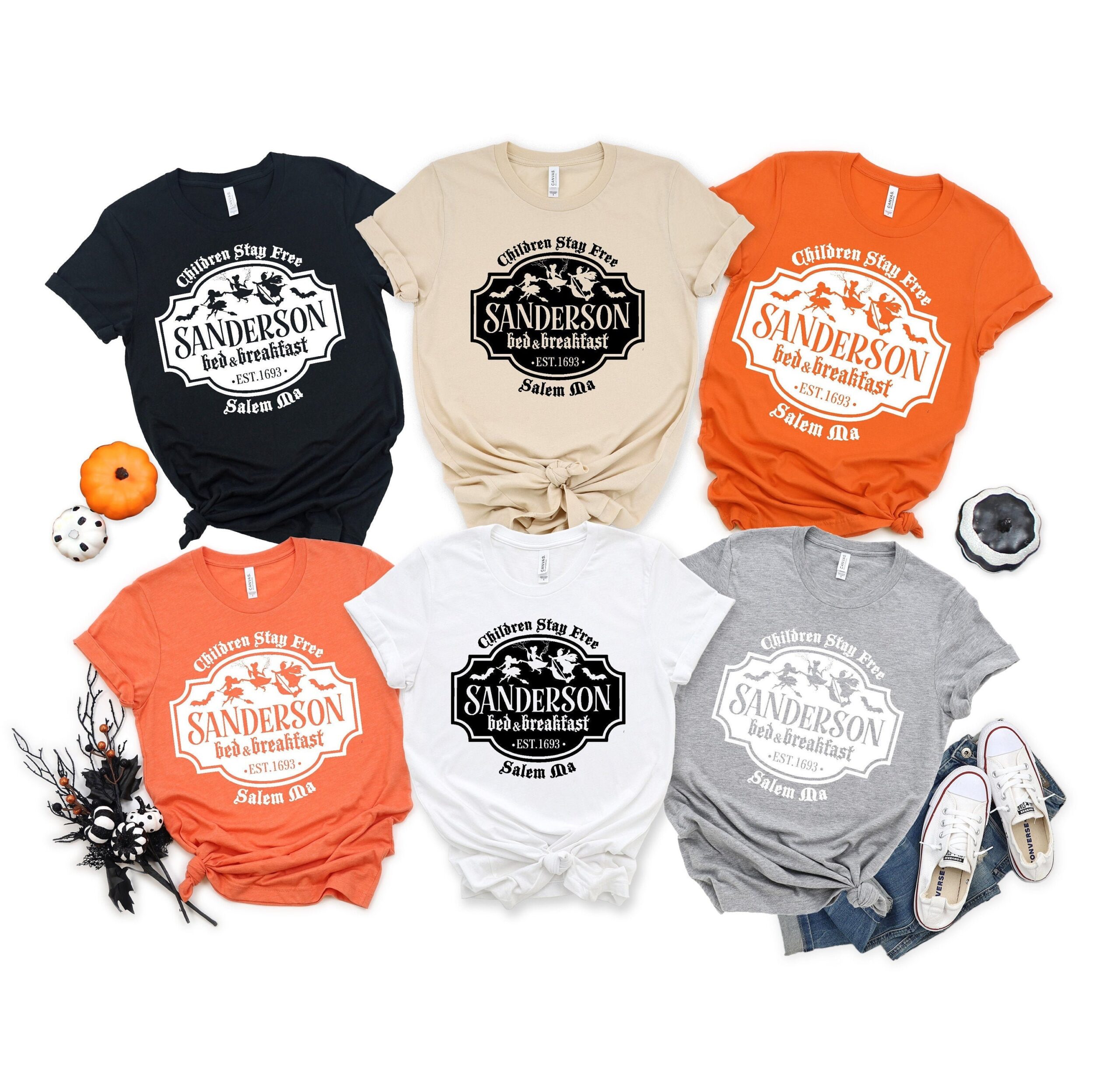 Sanderson Bed & Breakfast Tee Shirt - Halloween Movie It's All Just A Bunch Of Hocus Pocus Sisters Sanderson Bed & Breakfast Tee Shirt - Halloween Movie It's All Just A Bunch Of Hocus Pocus Sisters