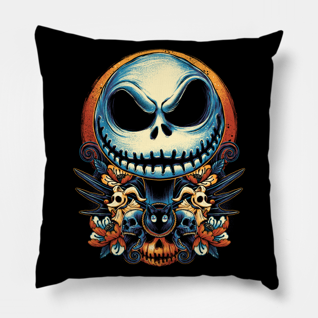 The Pumpkin King Horror Halloween Decorative Pillow The Pumpkin King Horror Halloween Decorative Pillow
