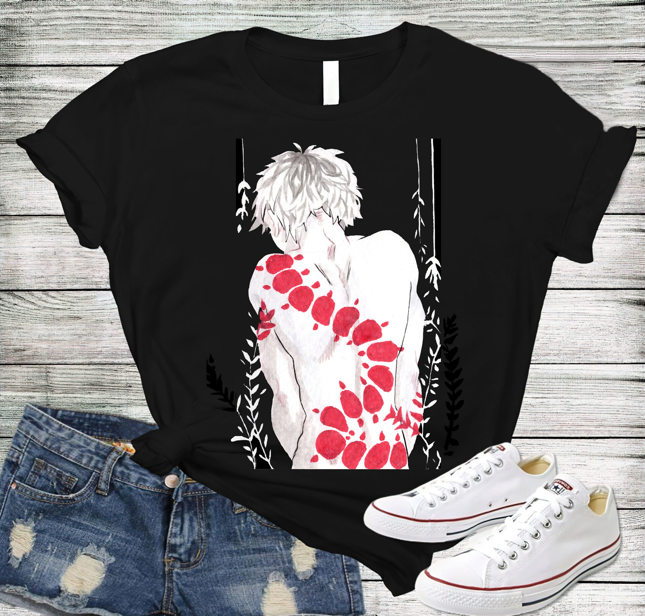 Tokyo Ghoul Anime Japanese 90s Vintage T-Shirt Tokyo Ghoul Anime Japanese 90s Vintage T-Shirt