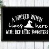 Vamire Horror Pig With Halloween Greeting Pillow