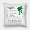Resting Grinch Face Funny Chirstmas Gift Pillow
