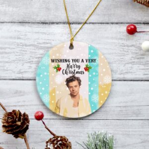 Harry Styles Christmas Wishing You A Very Harry Christmas Ornament