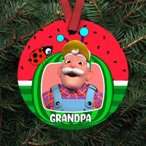 Personalized Cocomelon Christmas Tree Ornaments Gift Family