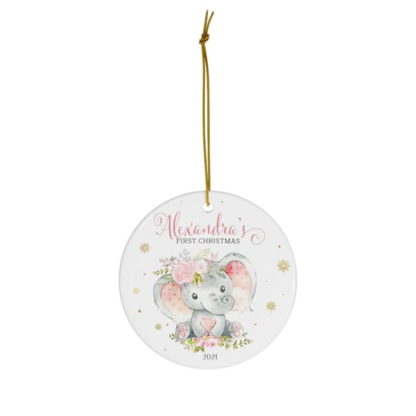 Baby’s First Christmas Ornament 2021 Personalized Baby Name