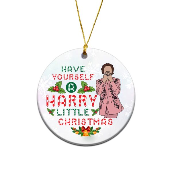 Have Yourself A Harry Little Christmas Tree Ornament Pink Styles