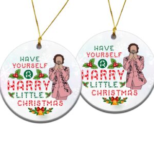 Have Yourself A Harry Little Christmas Tree Ornament Pink Harry Styles