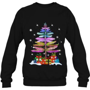 Merry Christmas Insect Lover Xmas Dragonfly Tree Sweatshirt