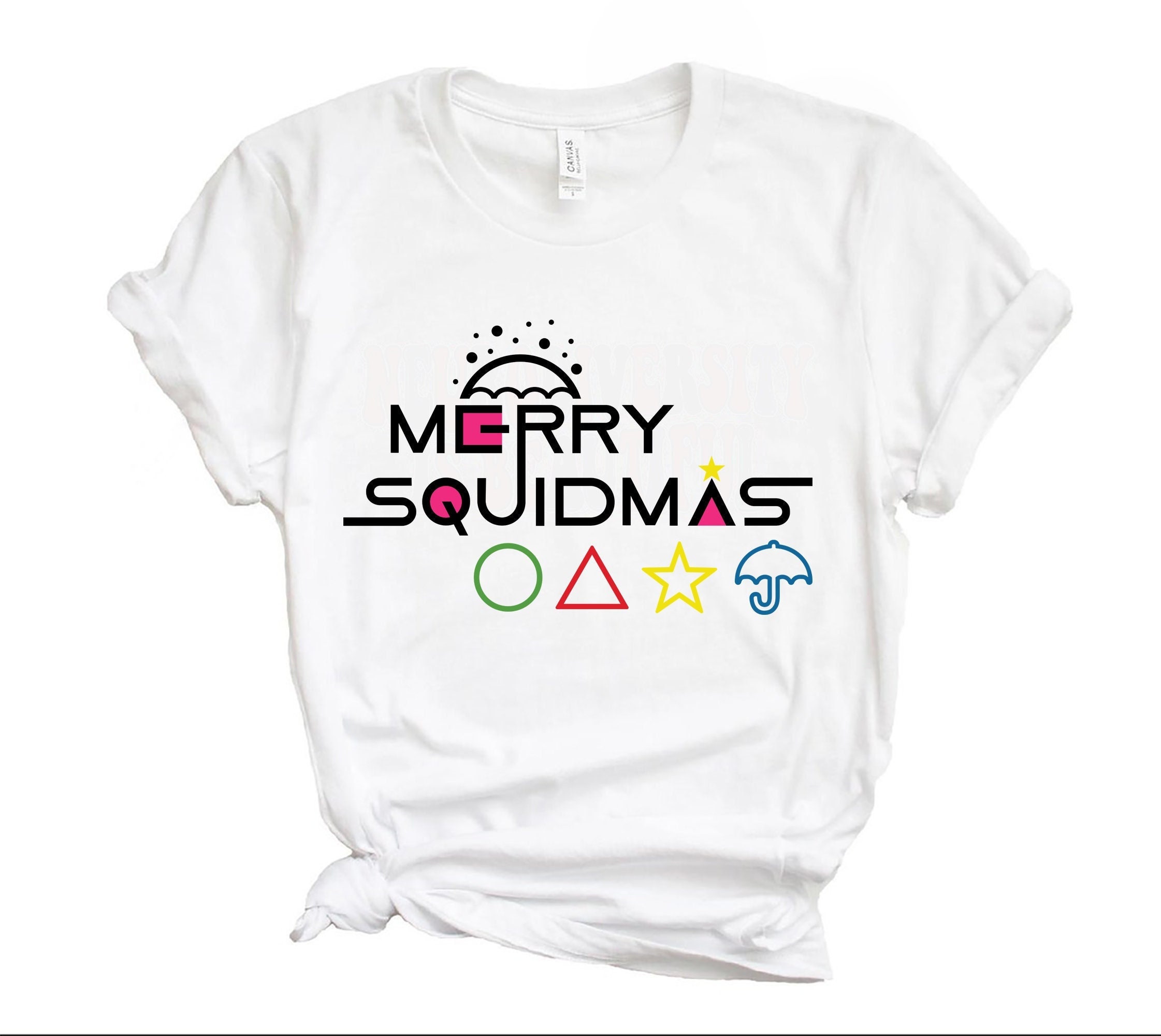 Merry Squidmas Squid Game Christmas Unisex Shirt Merry Squidmas Squid Game Christmas Unisex Shirt