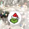 Green Man And Dog Christmas Tree Ornament 2021 2022 Is Coming Double Side