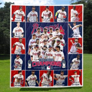Atlanta Braves Mlb World Series Champions 2021 Quilt Blanket