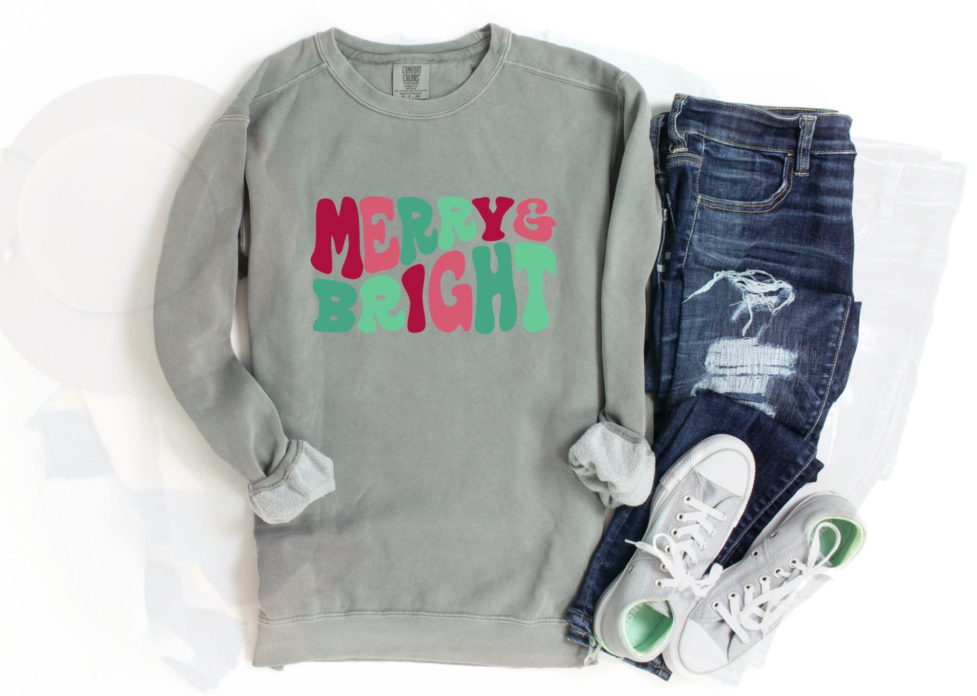 Merry And Bright Christmas Sweatshirt 