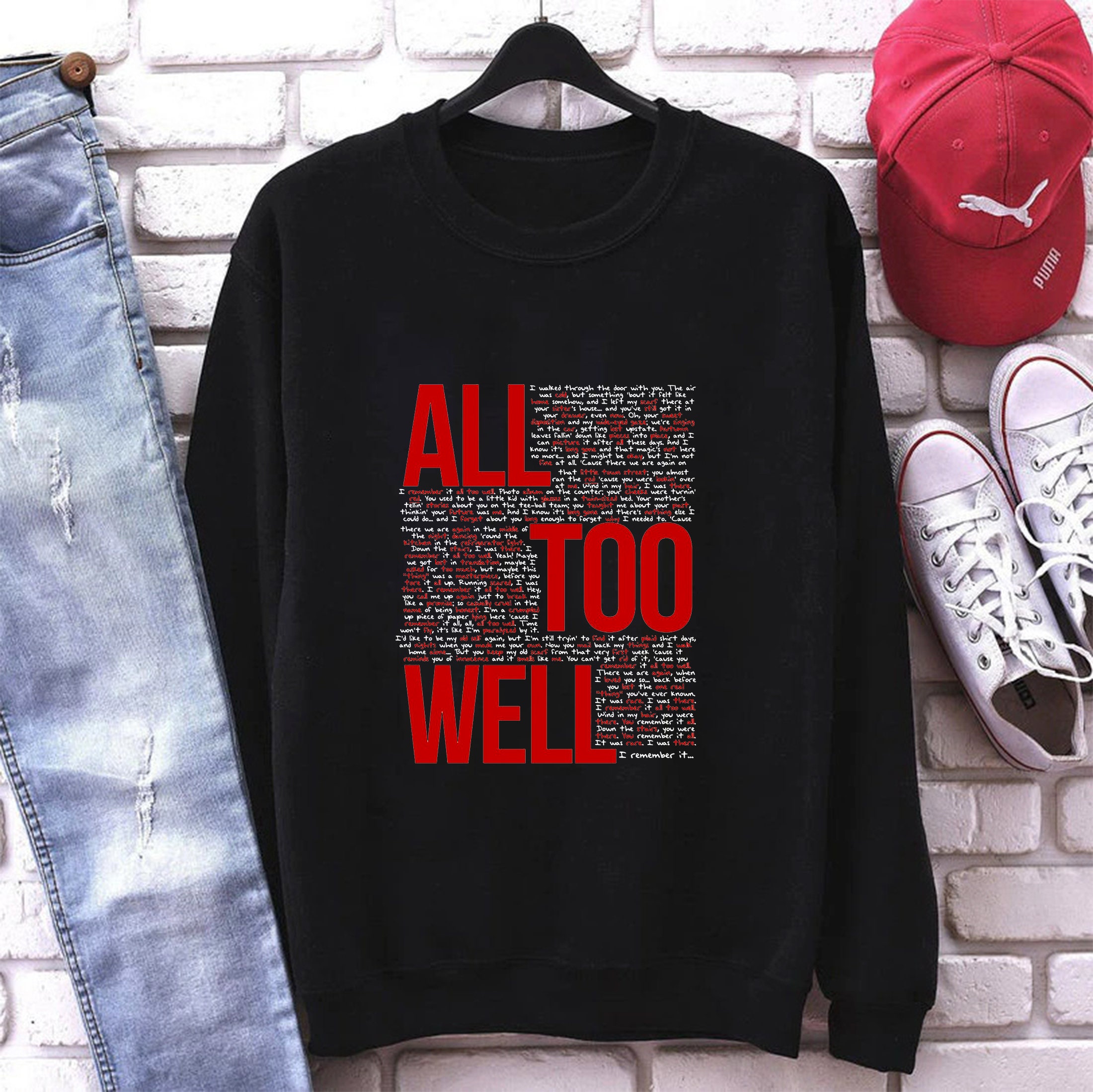 Taylor Swift RED Merch Sweatshirt Gift 