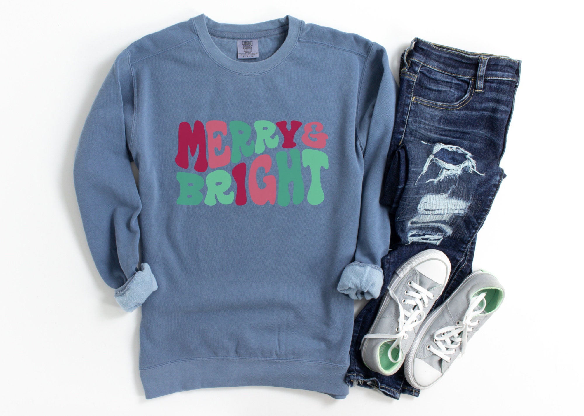 Merry And Bright Christmas Sweatshirt 