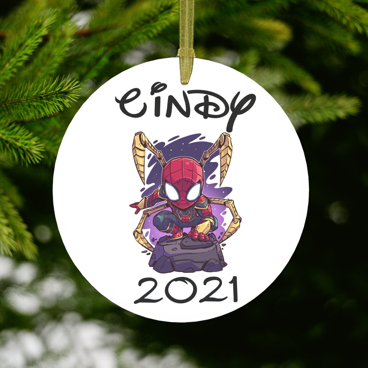 Spiderman 2021 Chibi Christmas Ornament Personalized Custom Spiderman 2021 Chibi Christmas Ornament Personalized Custom