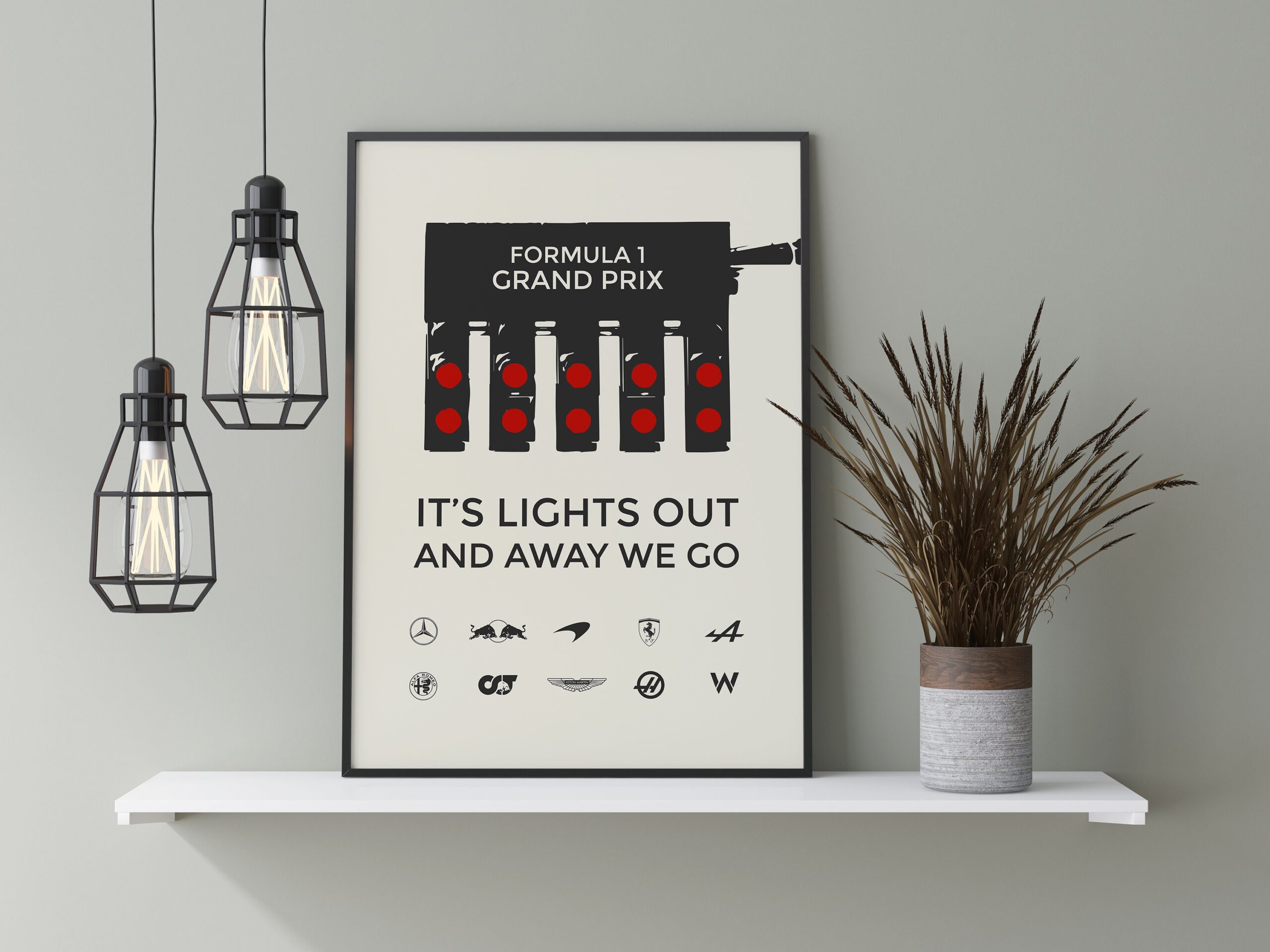Formula 1 Grand Prix Racing Lights Poster Formula 1 Grand Prix Racing Lights Poster