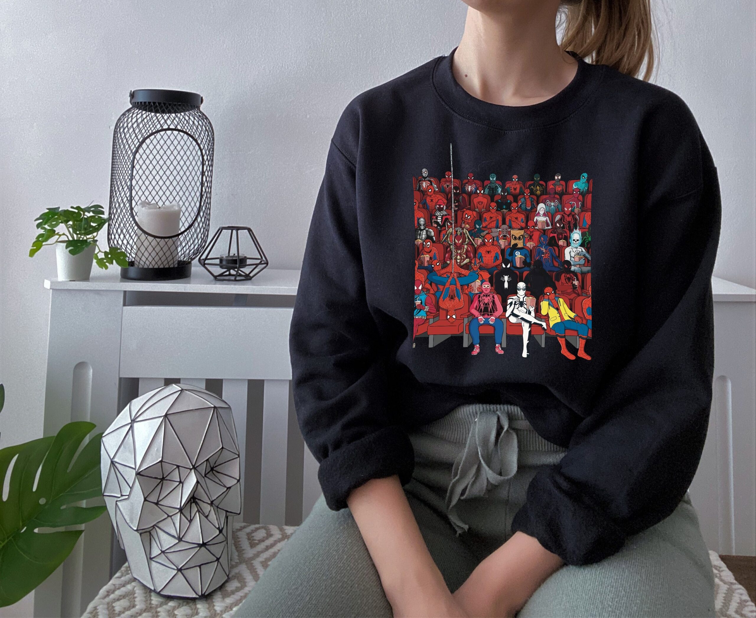 Me And My Boys At Movie Theater Of Spider-Man No Way Sweatshirt Me And My Boys At Movie Theater Of Spider-Man No Way Sweatshirt