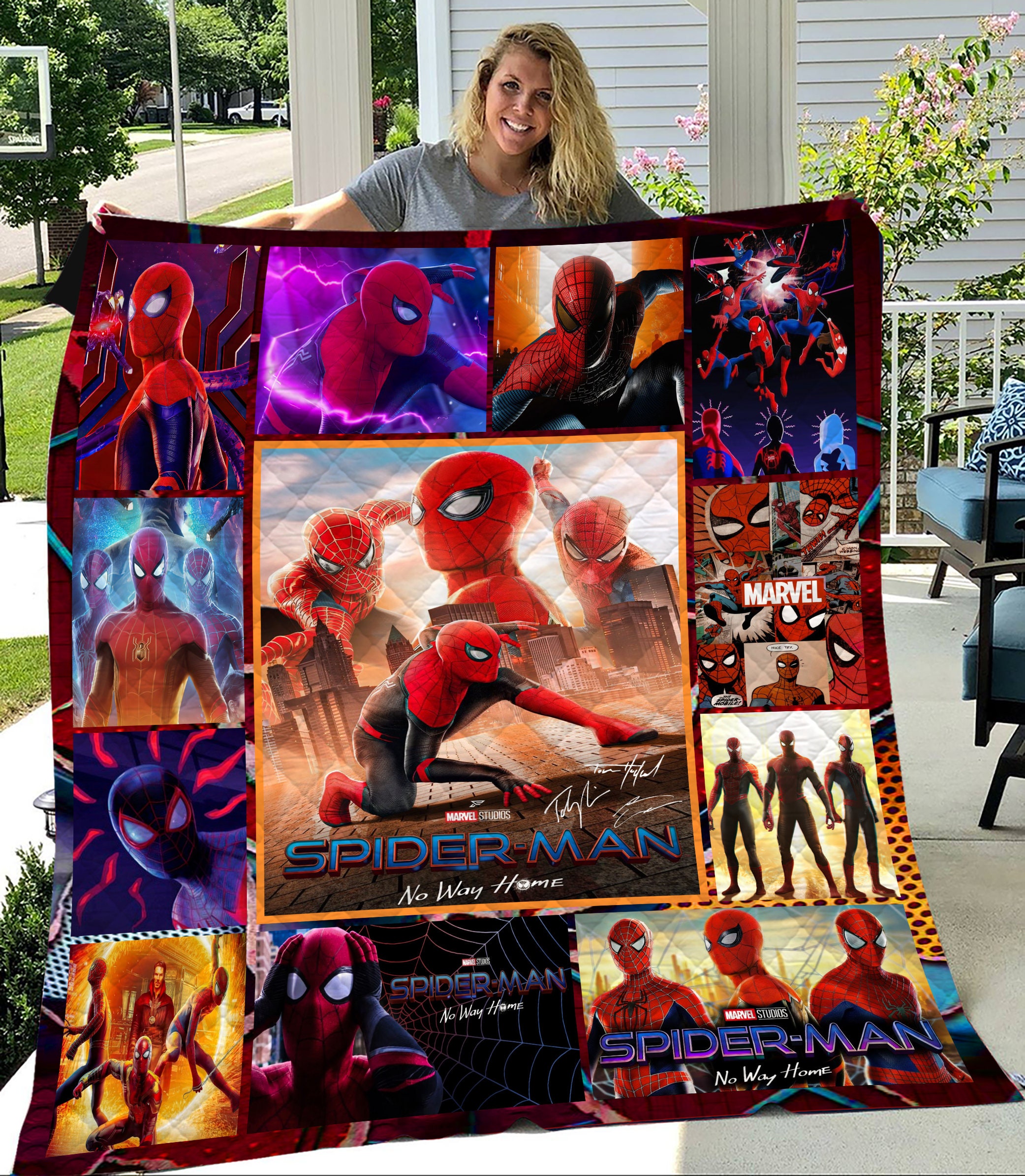 Spiderman No Way Home Quilt Blanket Spiderman No Way Home Quilt Blanket