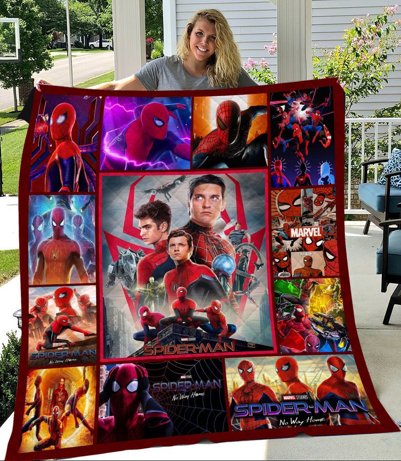 Spiderman No Way Home Movie Flecee Blanket Spiderman No Way Home Movie Flecee Blanket