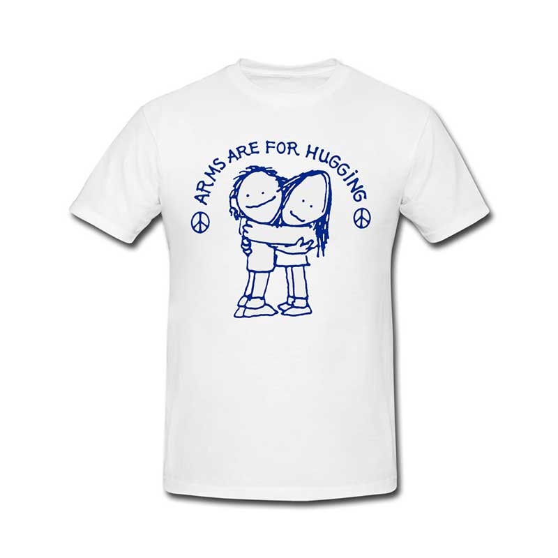 Arms Are For Hugging Nonviolence Anti-Gun T-Shirt Arms Are For Hugging Nonviolence Anti-Gun T-Shirt