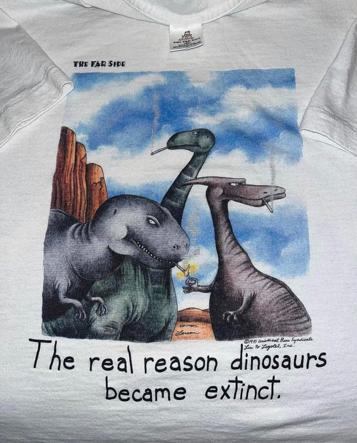 The Far Side Real Reason Dinosaurs Are Extinct Shirt The Far Side Real Reason Dinosaurs Are Extinct Shirt