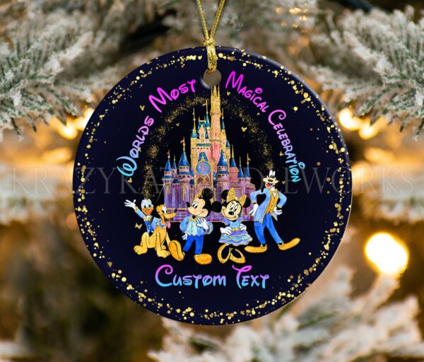Walt Disney 50th Anniversary Christmas Ornament Trends Bedding