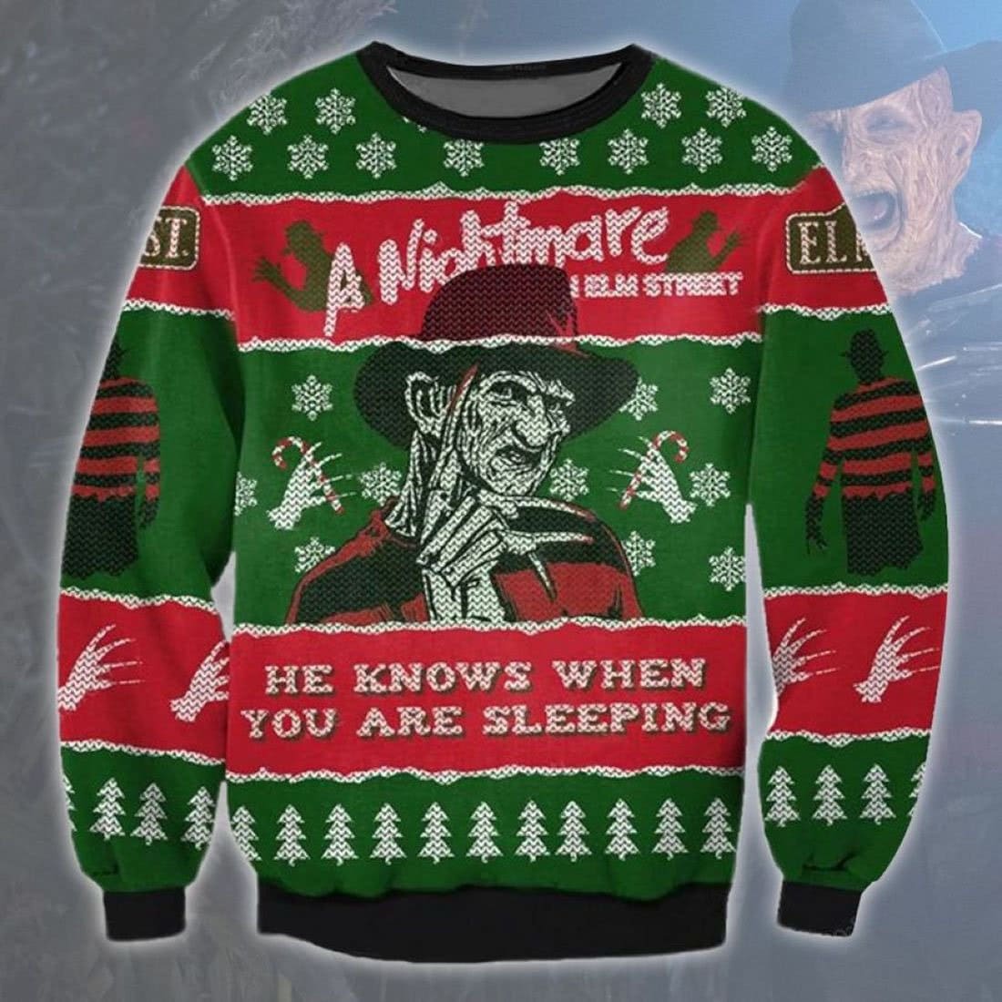 Nightmare on elm on sale street christmas sweater