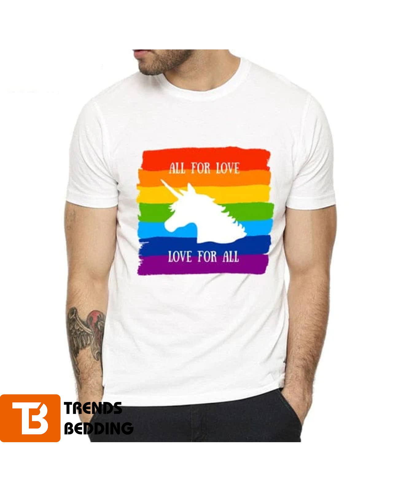 All For Love LGBT Pride Valentine T-shirt All For Love LGBT Pride Valentine T-shirt