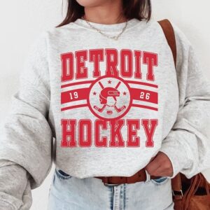 Vintage Detroit Red Wings Hockey Sweatshirt Gift For Fan